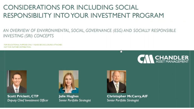 Considerations for Including Social Responsibility into your Investment Program